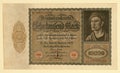 Antique 1922 German Y 10000 Deutsche Mark