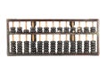 Antique abacus isolated on white background