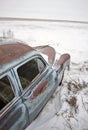 Antique abandoned car pontiac