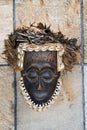 Antique African mask Royalty Free Stock Photo