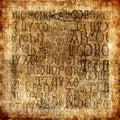 Antique Alphabet Background