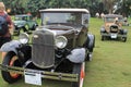 Antique american car at event