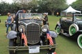 Antique american car at event Royalty Free Stock Photo