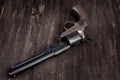 Antique american old west percussion revolver Royalty Free Stock Photo