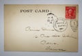 Antique american postcard with stamp from NY