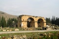 Antique ancient ruins of Hierapolis in Turkey Royalty Free Stock Photo