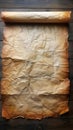 Antique appeal Old parchment paper evokes historical significance Royalty Free Stock Photo