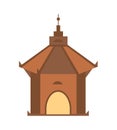 Antique architecture isolated icon