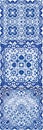 Antique azulejo tiles patchwork