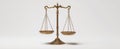 The Antique Balancing Scales Representing Justice and Fairness in Law.AI generated image Royalty Free Stock Photo