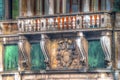 Antique balcony in Venice Royalty Free Stock Photo