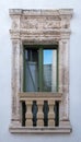 Antique balcony window Royalty Free Stock Photo
