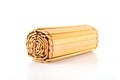 Antique bamboo slips on white Royalty Free Stock Photo