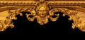 Antique baroque frame decoration with blank empty copy space - picture Royalty Free Stock Photo