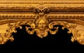 Antique baroque frame decoration with blank empty copy space - picture Royalty Free Stock Photo