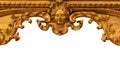 Antique baroque frame decoration with blank empty copy space - picture Royalty Free Stock Photo