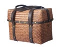 Antique basketwork box Royalty Free Stock Photo