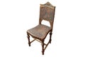 Antique beautiful chair on white Royalty Free Stock Photo