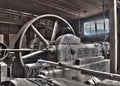 Antique Belt Driven Steam Compressor Royalty Free Stock Photo