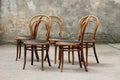 Antique Bentwood Viennese chair Royalty Free Stock Photo