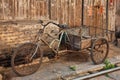 Antique bicyle in old town of Daxu. Guilin, Guangxi China Royalty Free Stock Photo