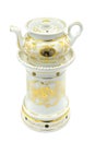 Antique Biedermeier Time porcelain tea pot