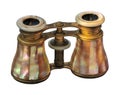 Antique binoculars Royalty Free Stock Photo