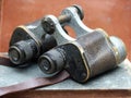 Antique binoculars Royalty Free Stock Photo