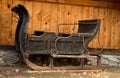 Antique black sleigh Royalty Free Stock Photo