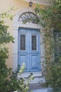 Antique blue door in Simi