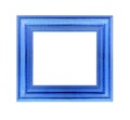 Antique blue frame isolated on white
