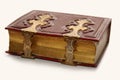 Antique book, with golden clasp Royalty Free Stock Photo