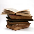 Antique Book Stack Royalty Free Stock Photo