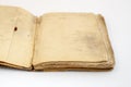Antique book on white background Royalty Free Stock Photo