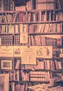 Antique books in antiquarian bookshop Royalty Free Stock Photo