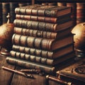 Antique Books and Globes