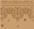 Antique border pattern Royalty Free Stock Photo