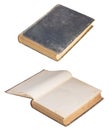 Antique Book Closed Open Royalty Free Stock Photo