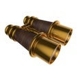 Antique Brass Binoculars Royalty Free Stock Photo