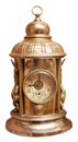 Antique brass clock Royalty Free Stock Photo