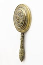 Antique brass hand-mirror Royalty Free Stock Photo
