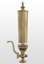 Antique brass steam whistle large with scratches and scuffs