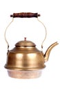 Antique brass tea-pot Royalty Free Stock Photo