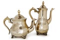 Antique brass teapot Royalty Free Stock Photo