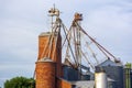 Antique Brick Grain Elevator Silo Structure During the Day