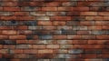 Antique Brick Wall Texture: Realistic Rendering With Light Red And Dark Brown Royalty Free Stock Photo