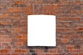 Antique brick window on red brick wall Royalty Free Stock Photo