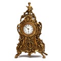 Antique bronze clock