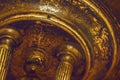 Antique bronze decorative relief detail Royalty Free Stock Photo