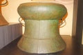 antique bronze drums at museum, nekara artefacts